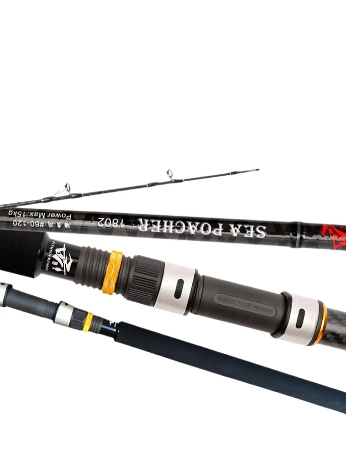 

All Fuji Parts 1.8m 2.1m Super Hard Spinning Fishing Rod Straight Butt Deep Sea Throwing Shot Rod Ocean Boat Trolling Rod