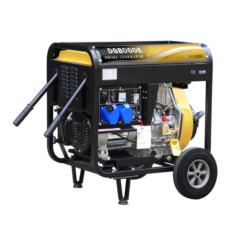 

Chinese brands6.5KW Portable Open Frame Model 8KVA Die sel Generator for Sale