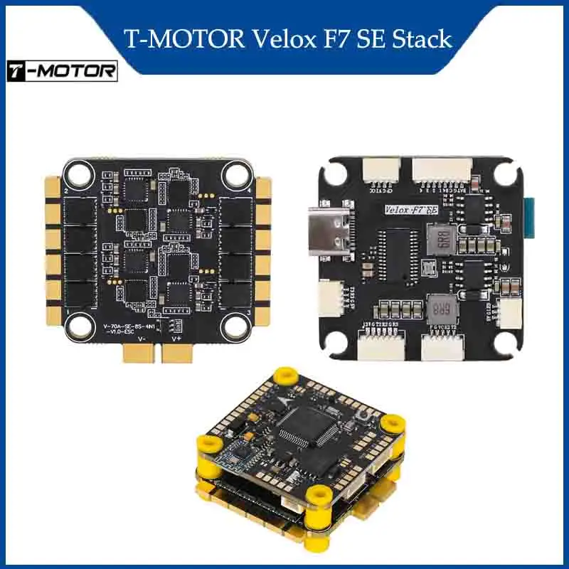 

T-MOTOR Velox 70A SE 8S 4IN1 ESC Combo for RC Tools FPV Long Range Drone Velox F7 SE Stack 8S Velox F7 SE 8S Flight Controller