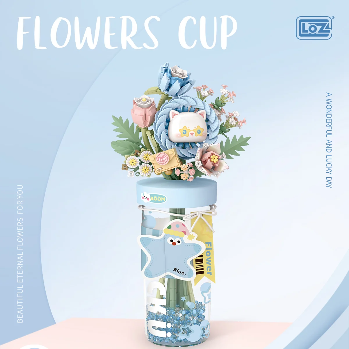 

LOZ Girls' Valentine's Day Gift: Building Blocks Flower DIY Model Assembly Toy, Simulated Bouquet Assembly, Girls' Birthday Gift