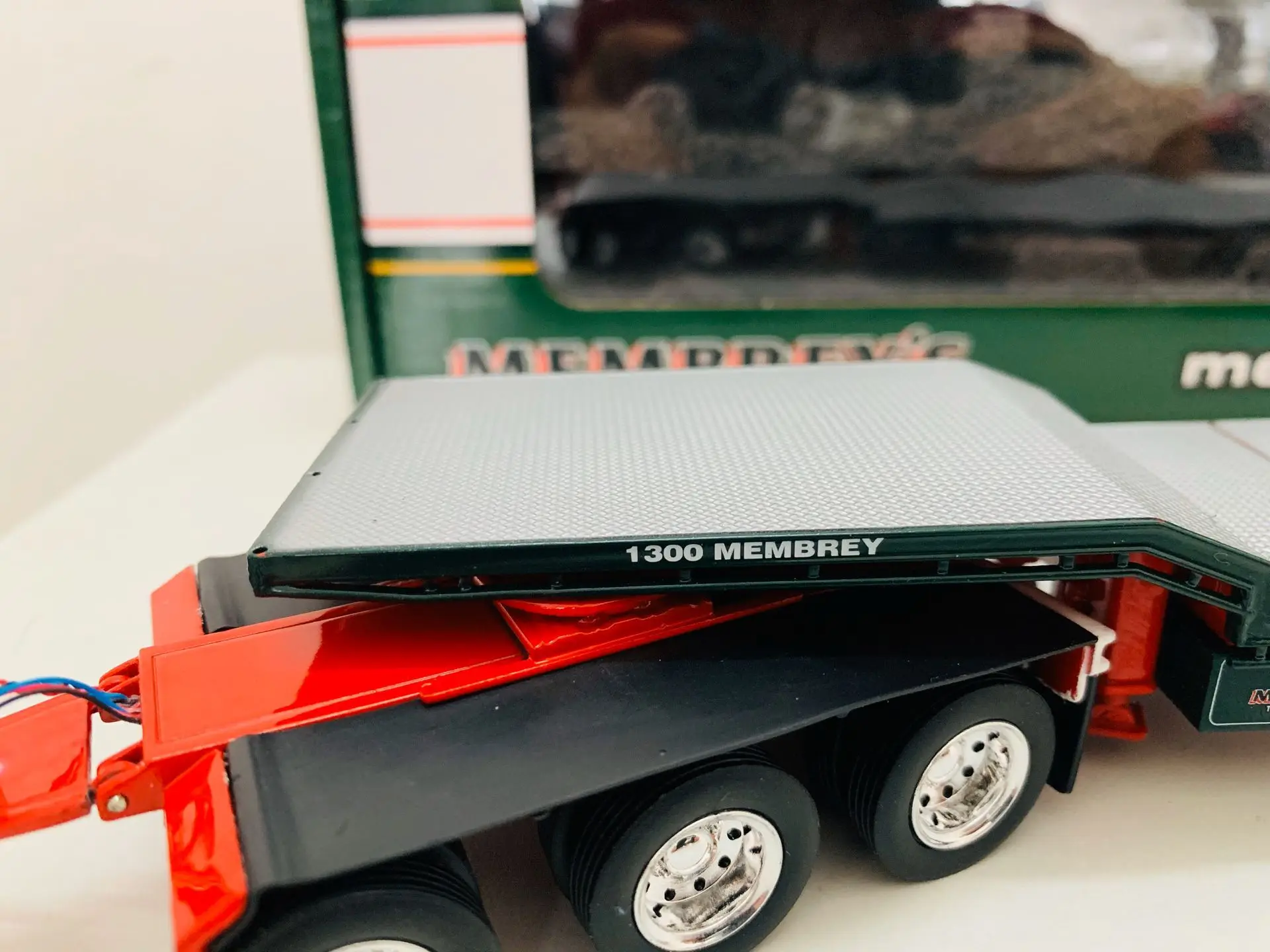 Die Cast modelo de caminhão colecionável, réplica icônica, Membrane CTE 45 'Extensível Drop Deck Trailer, 3 Eixo Novo na Caixa, Escala 1:50