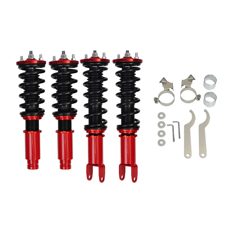 Adjustable Spring Shock Absorber Coilovers For Honda Civic EK96-00, Adjustable Height Struts Absorber Suspension Kit