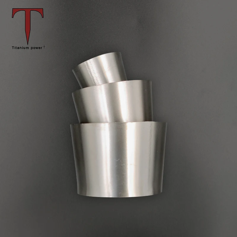 Tanium 1.0mm thick Smooth Cones Tubing Titanium Transition Reducer for Auto Exhaust Pipe Conector