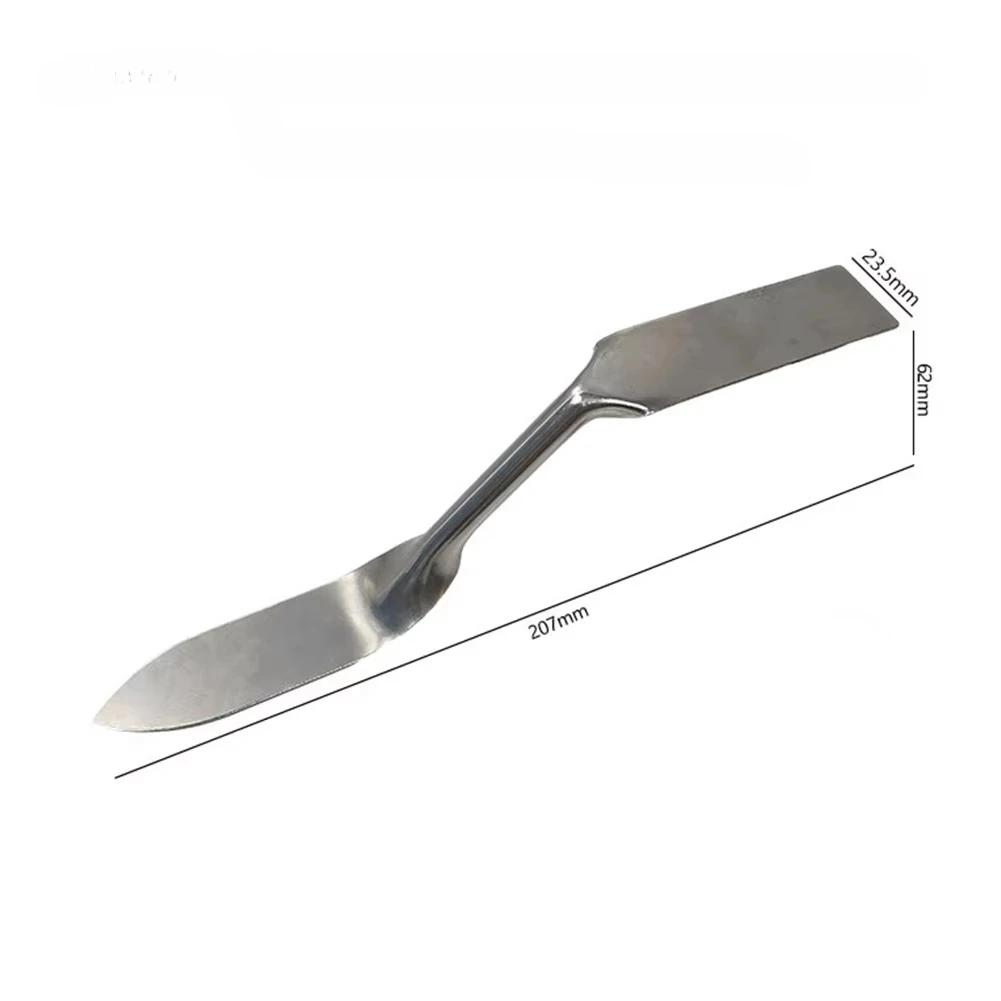 1PC Stainless Steel Double-headed Plastering Trowel Caulking Finishing Tool Wall Brick Trowel For Seam Repair Cleaning