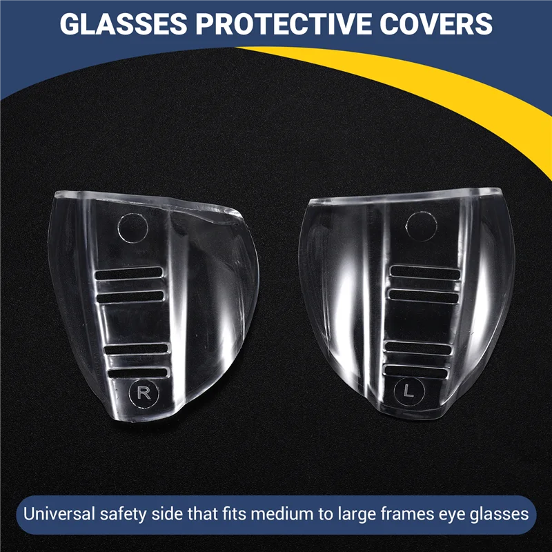 

8 Pairs Safety Eye Glasses Side, Slip On Clear Side Shield For Safety Glasses- Fits Most Eyeglasses(M-L)-AA70