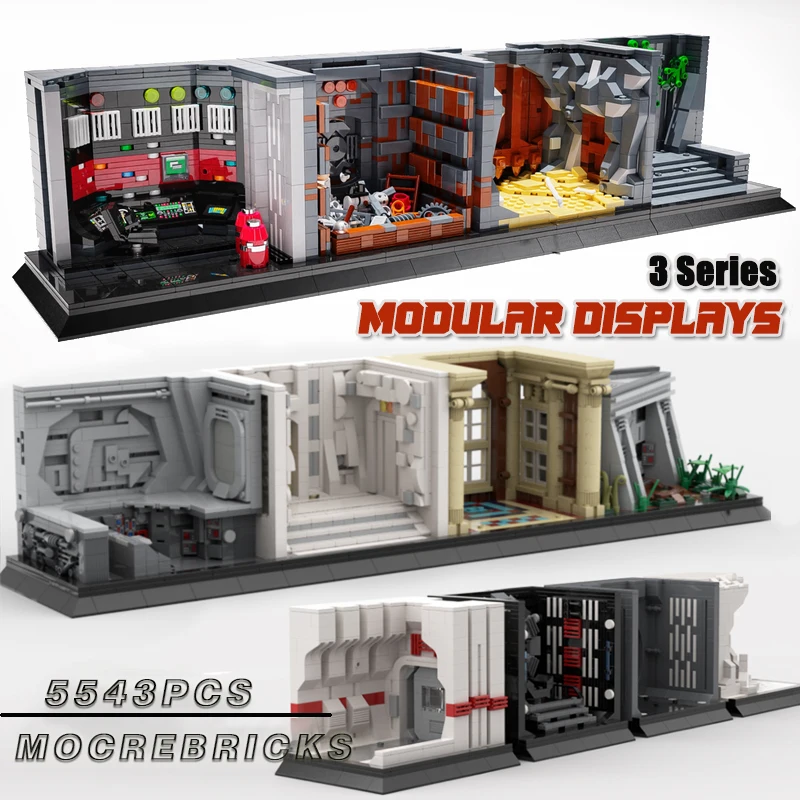 

Famous Movie Mini Model Modular Displays Moc Building Block DIY Assembly Bricks Collection Creative View Christmas Toys Gifts