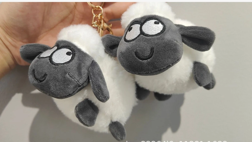 Plush Animal Doll Lovely Toy Hot Style Sheep Bag Stuffed Accessories Key Pendant Chain Ring Gift Claw Machine Dolls Pta397