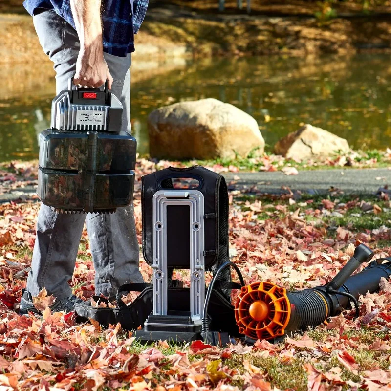 Cordless Leaf Blower,Brushless Backpack Leaf Turbine Fan, Variable Air Contro