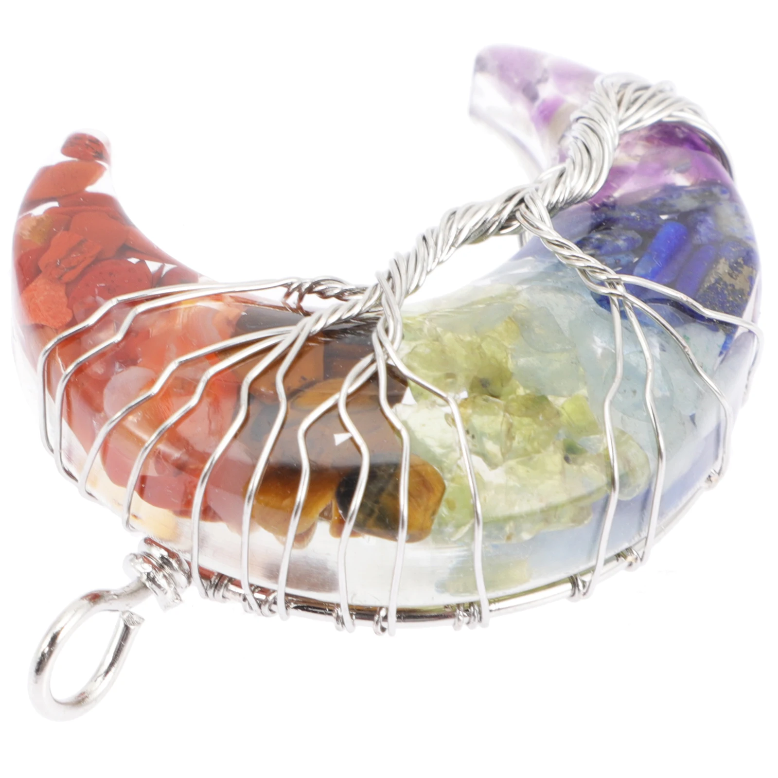 

Resin Moon Pendant DIY Hanging Ornaments Craft Jewelry Making Charms for Necklace Earrings Creative Lightweight Handmade