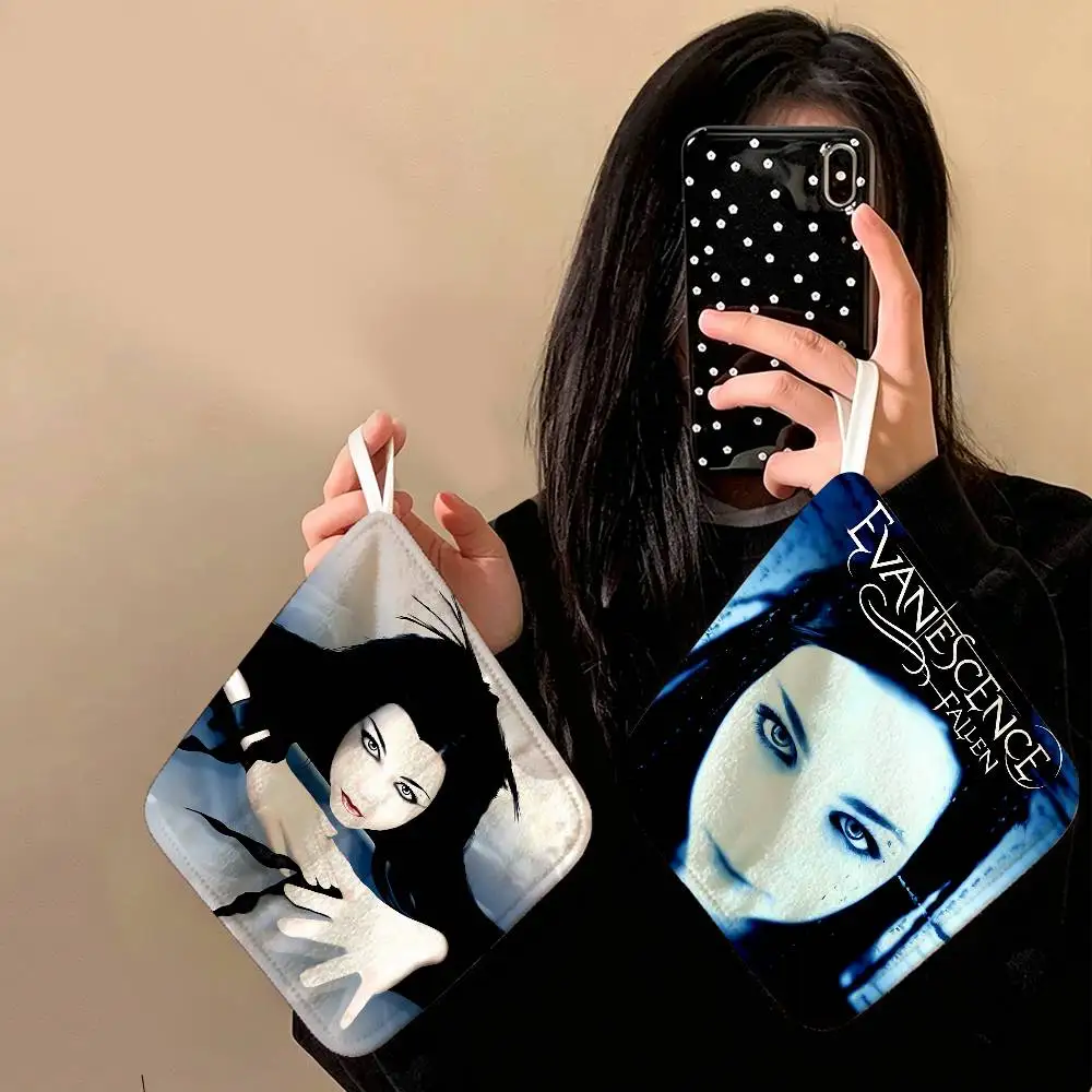 E-Evanescences Rock Band Polyester Cotton Hanging Kitchen Towel, Skin Friendly Hand Wiping Towel for Hotel Cafe Household