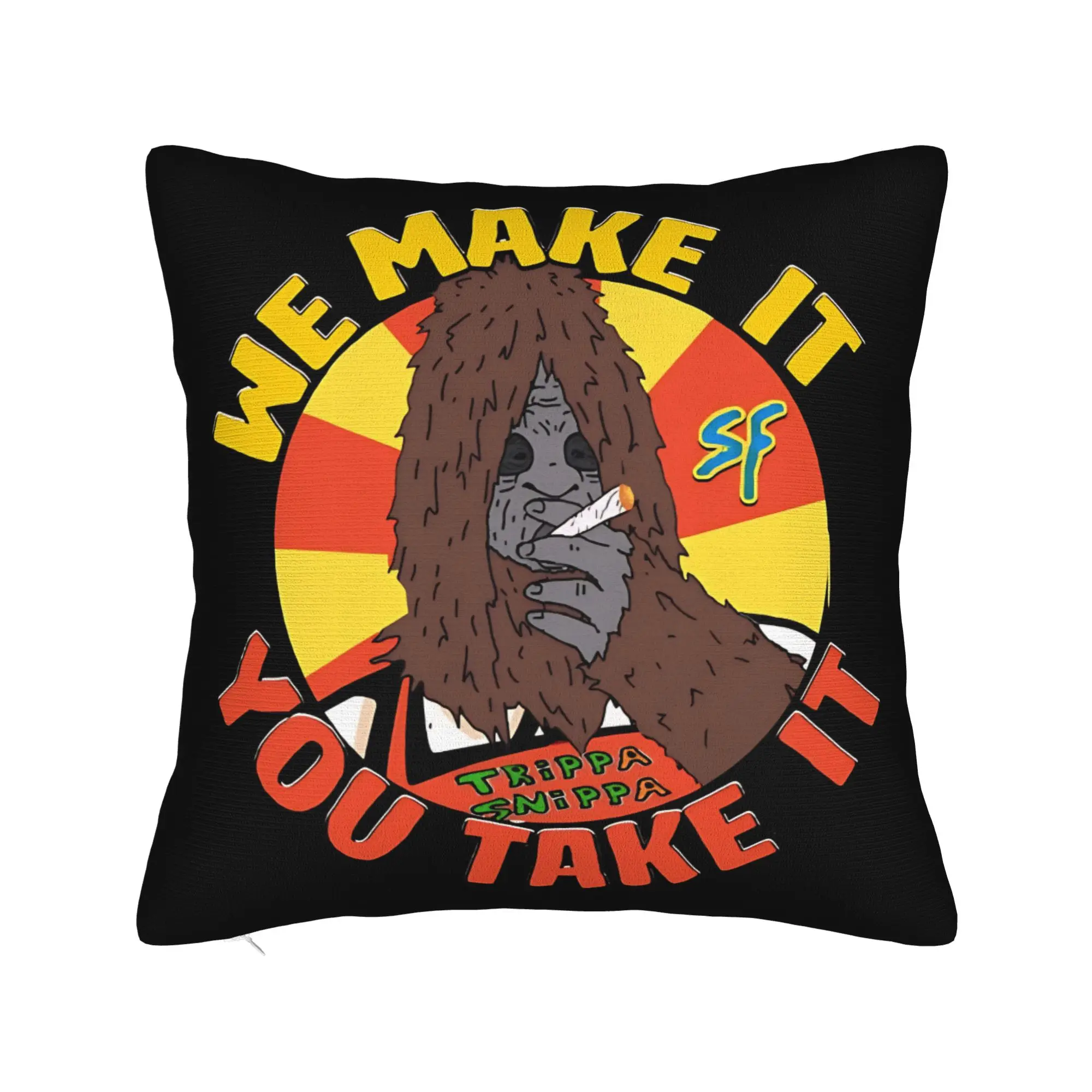 Sassy Foods The Big Lez Show Pillow Cover  Funny Pillow Case For Sofa Car Home Decor Comfy Cushion Cover Gift Idea
