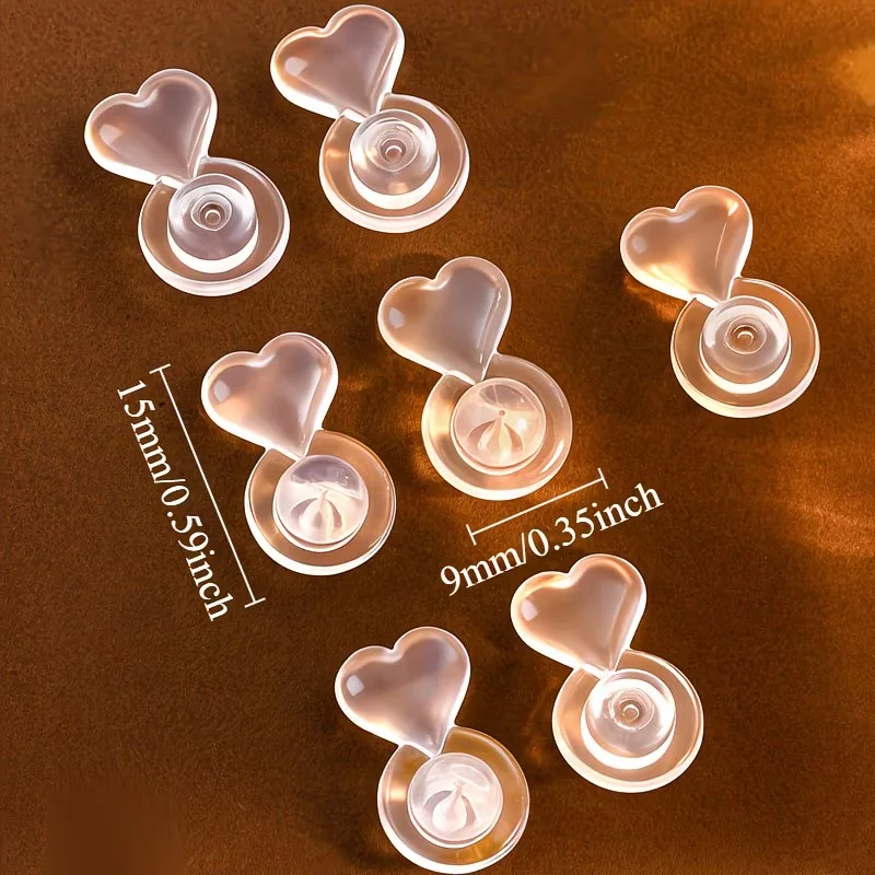 6 Stück Silikon-Ohrstützen, Ohrring-Anti-Sag-Stabilisatoren, lebensmittelechtes Silikon, Ohrring-Verschlüsse, DIY-Ohrring-Zubehör – Detail 6
