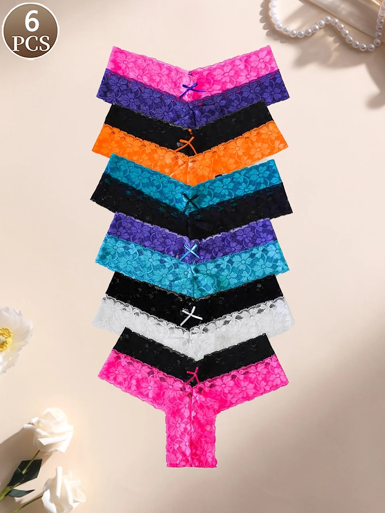 6PCS Women's Pantie…