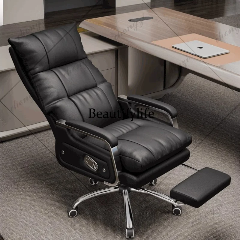 Foot Rest Heavy Office Chair Designer Comfortable Cheap Gaming Office Chair Wheel Leather Silla De Escritorio Office Furniture