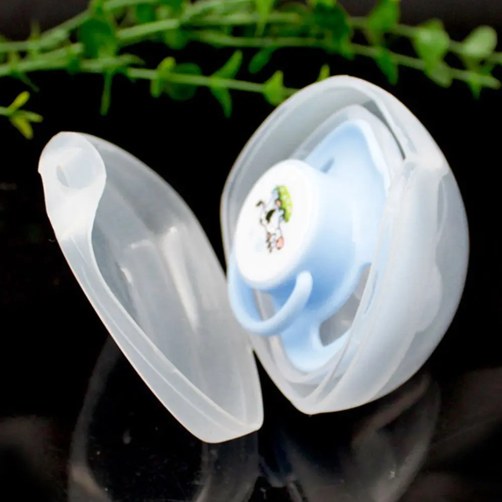 Одиночный портативный чехол для маленьких мальчиков, пылезащитный ящик для хранения младенцев, пластиковая коробка для сосков, коробка для соски