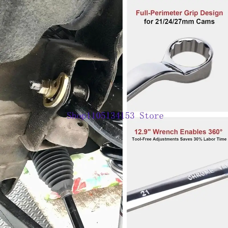 

Набор для регулировки развала из 6 предметов 41620 для транспортных средств, механиков, использующих с длинным гаечным ключом 21 мм/24 мм и 5 инструментами для удержания