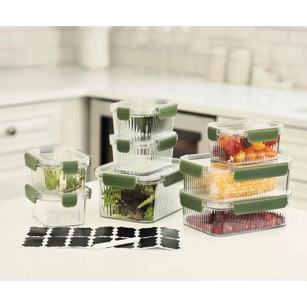 Thyme & Table 18 Piece Food Storage Container Set, Green