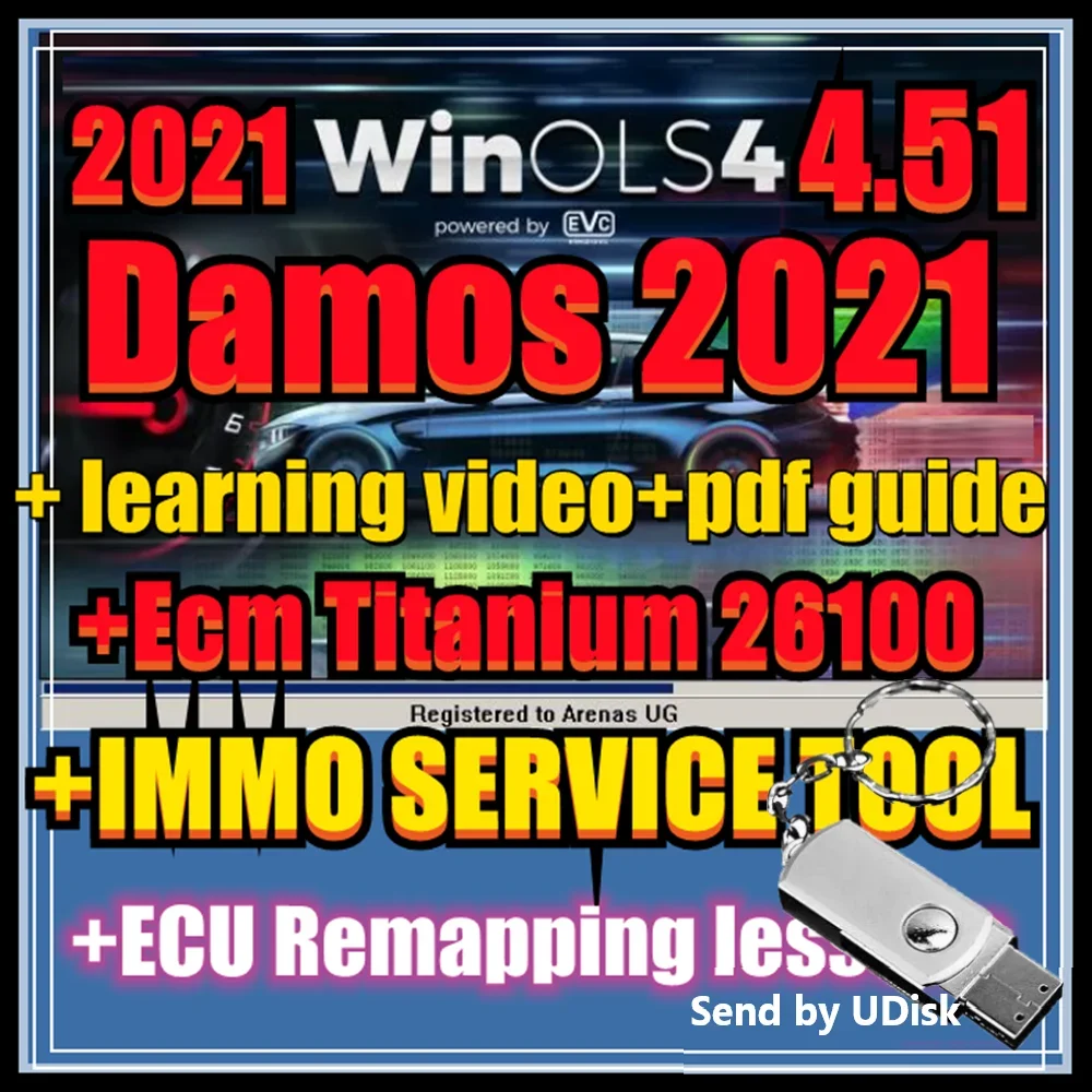 WinOLS 4.51 with Great Plugins Auto ECU Chip Tuning Software Work with VMWARE+ecm TITANIU + Immo Too+ Ecu Remapping Lessons