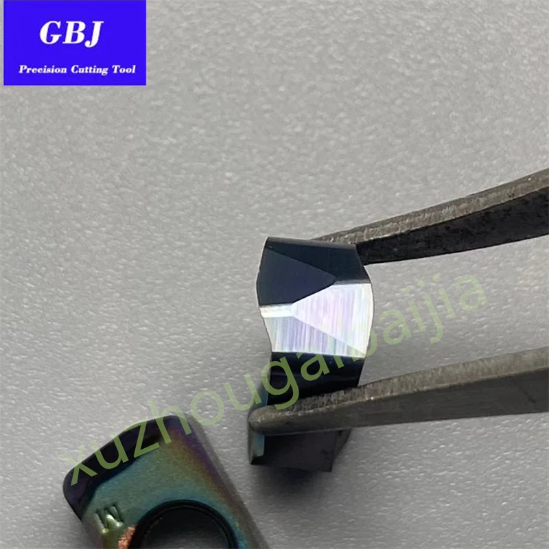 GBJ-CNC LOGU030310ER-GM CNC Carbide milling Stainless steel milling Fast feed face milling insertion LOGU0303 For MFH03R tool