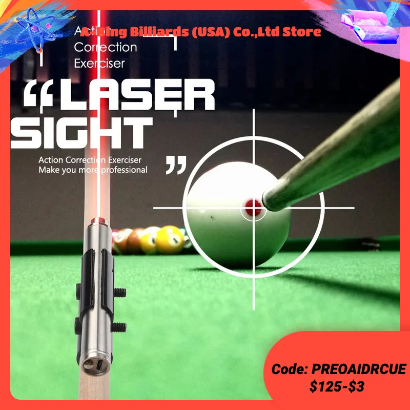 Pool Snooker Cue Laser Sight Billiard Training Equipment Snooker Cues Action Correction Exerciser Billard Accessories