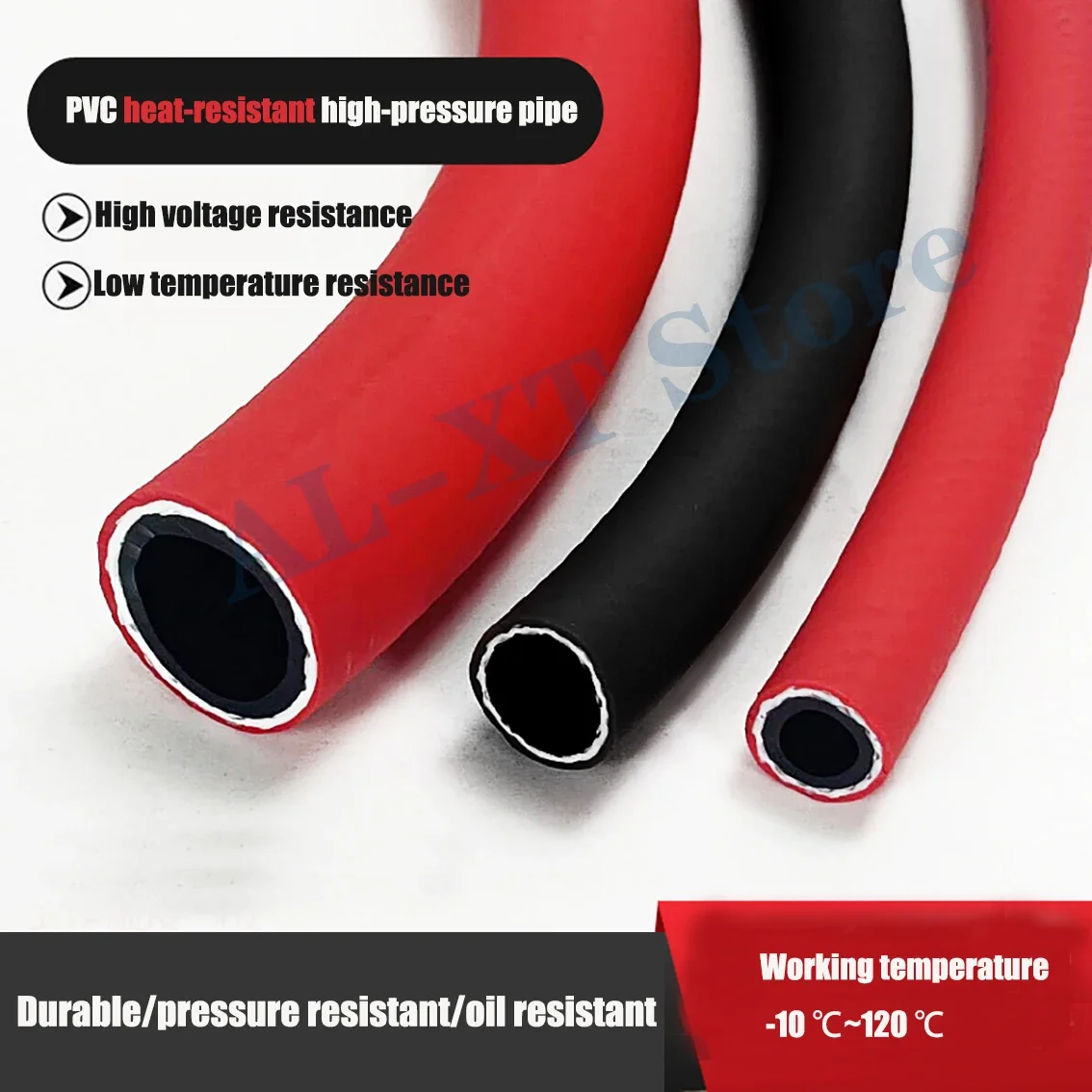 6mm ~50mm PVC High-Pressure Hose Water Pipe Steam Resistant Oil resistant Acid And Alkali Resistant Thickened Gas Pipe And Hose