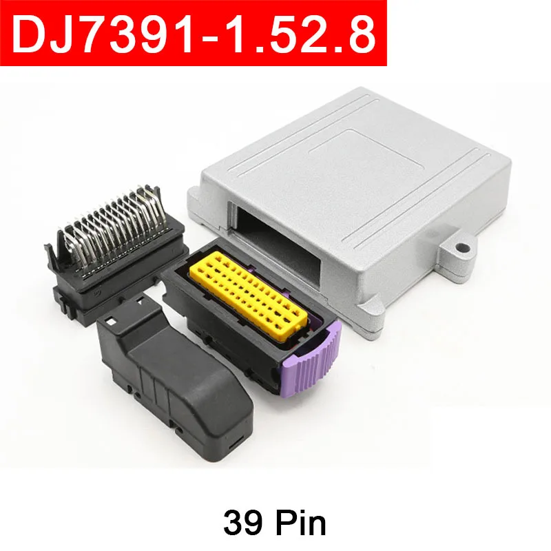39-Pin ECU Aluminum Shell PCB Connector  Automotive DJ7391-1.52.8-21 Electronics Special DJ7391-1.52.8-10AW 39P silver aluminum