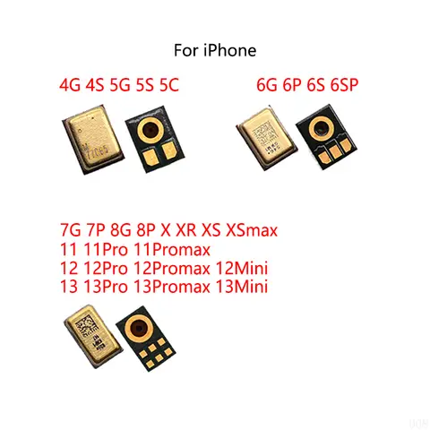 2PCS/Lot For IPhone 6G 6S 6 Plus 7 8 4G 4S 5 5S X XR XS 11 Pro Max 12 Pro Max 13 Mini Mic Speaker Inner Microphone Transmitter