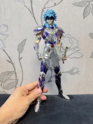 1:6 Scale Mysterious Warrior The Strongest Silver Saint Orpheus of Lyra Electroplated Statue 33cm Model Toys