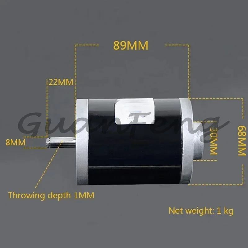 7000rpm high-torque DC motor, low-noise dual-ball bearing carbon brush motor