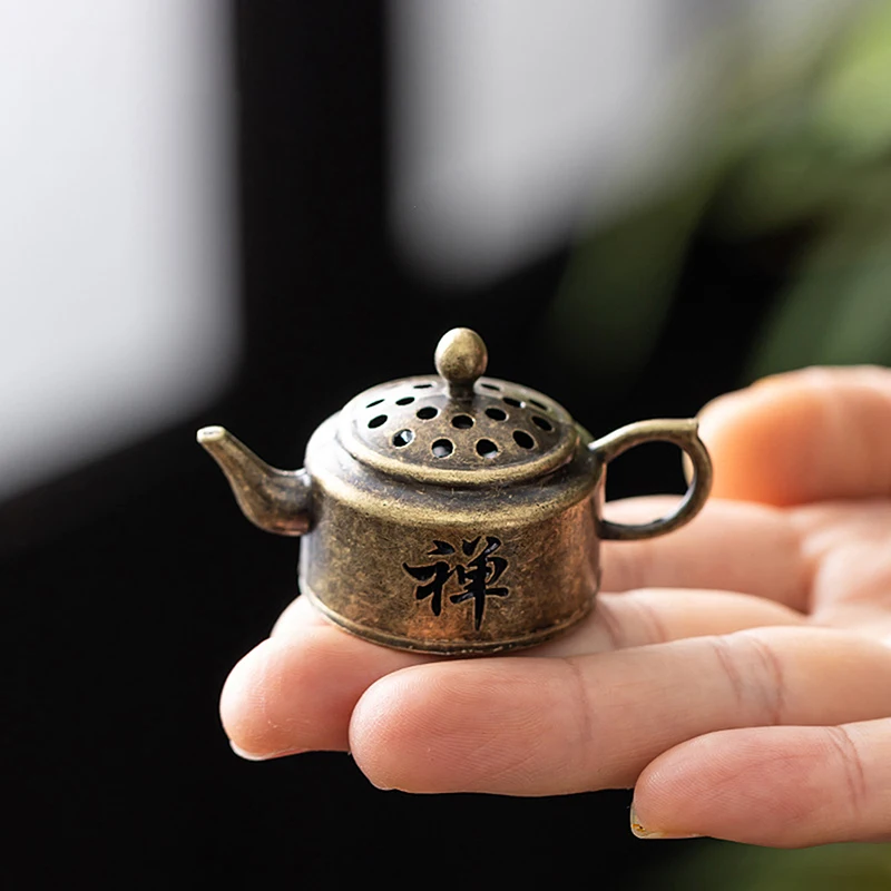 Mini Zen Style Incense Alloy Mini Boshan Incense Burner Chinese Ancient Home Indoor Decoration Sandalwood Stick Cense Holder