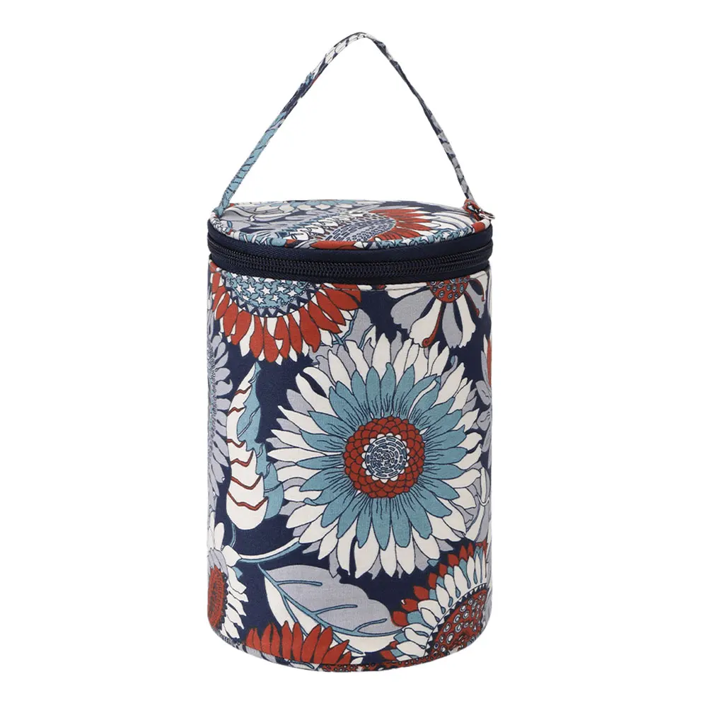 الحياكة حقيبة كروشيه سعة كبيرة إبر الحياكة حمل المنظم أكسفورد القماش السفر الكروشيه الغزل حقيبة يد لخطاف كروشيه