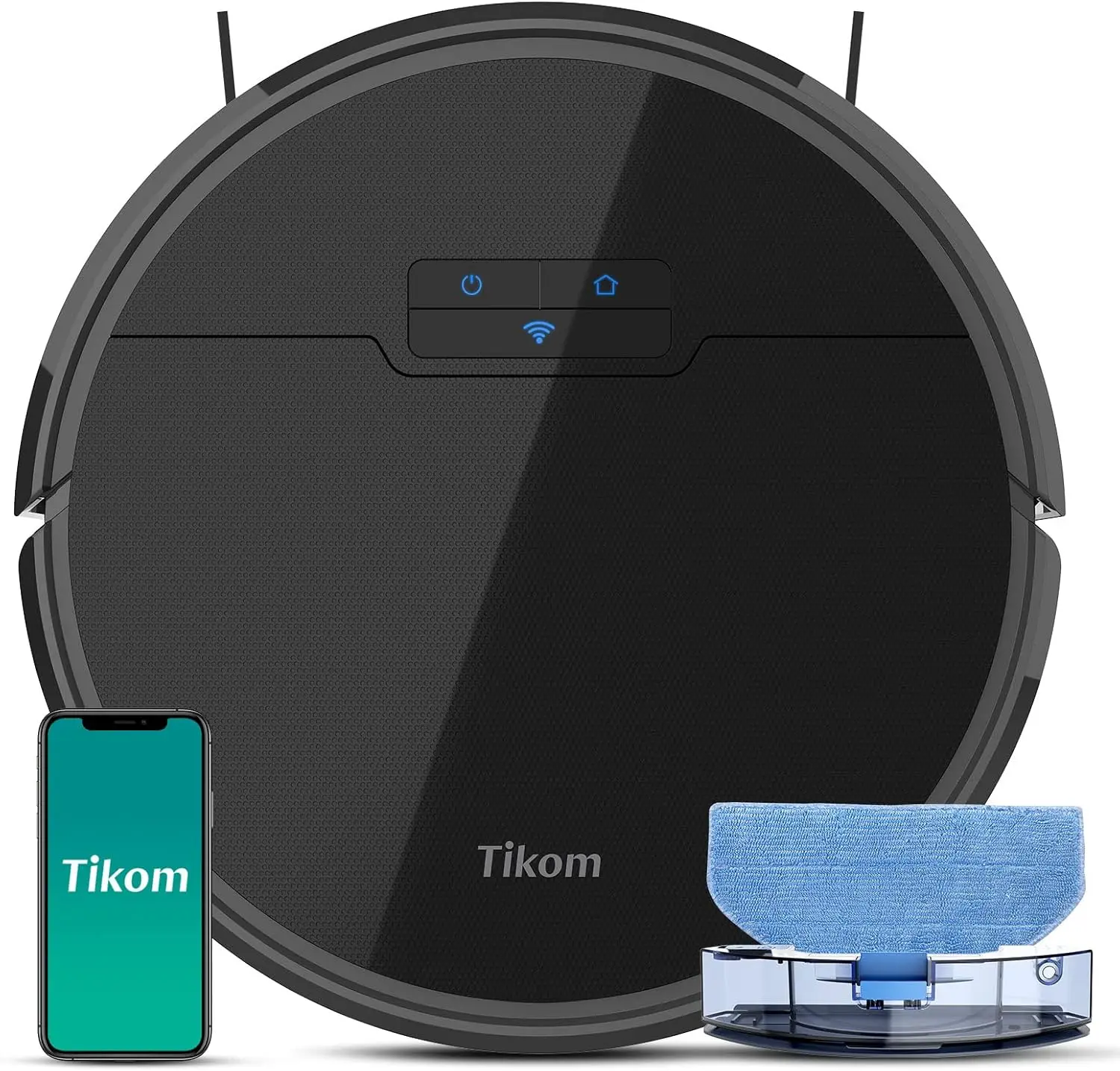 Robot Vacuum and Mop, G8000 Robot Vacuum Cleaner, 2700Pa Strong Suction, Self-Charging