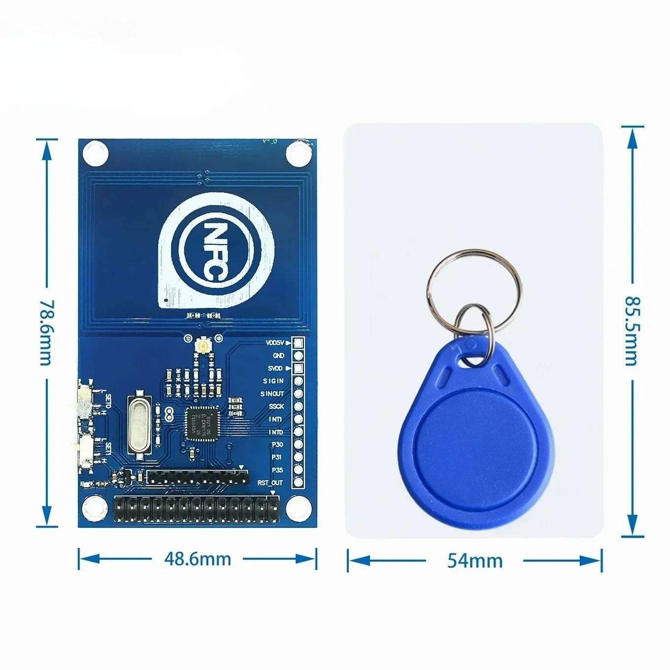 10-個-1356mhz-pn532-精密-nfc-モジュール-arduino-用-ラズベリーパイと互換性あり-nfc-カードモジュール読み取りおよび書き込み用