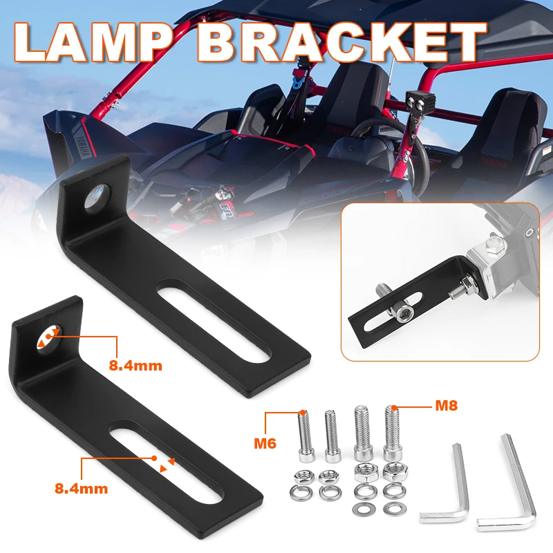 

Universal Mounting Bracket for Motorcycle Headlight Spotlight Signal Lamp Fixed Bracket Mount Dirt Bike Indicator Lamps Holder