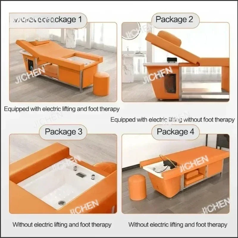 HS champú cama cabeza japonesa Spa cama de terapia de agua silla de peluqueros salón de belleza lavado de cabello Japonais Cheveux muebles de salón