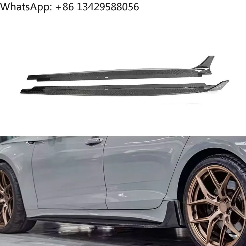 

Carbon Fiber S5 Car Side Skirts Extensions for Audi S5 B9.5 A5 S Line Sportback 4-Door 2020-ON