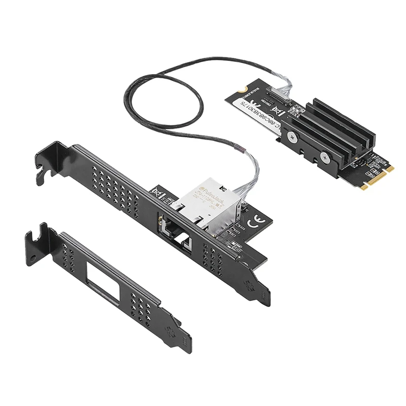 

HOT-M.2 To Single Port 10 Gbase Ethernet Gigabit Nic B Key M Key 10G/2.5G/1000M RJ45 Lan Network Adapter Card AQC107 Chip