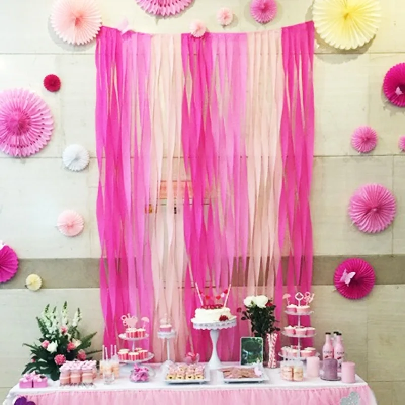 250*25cm Colored Crepe Paper Roll Origami Crinkled Crepe Paper Craft DIY Flowers Decoration Gift Wrapping Paper Craft