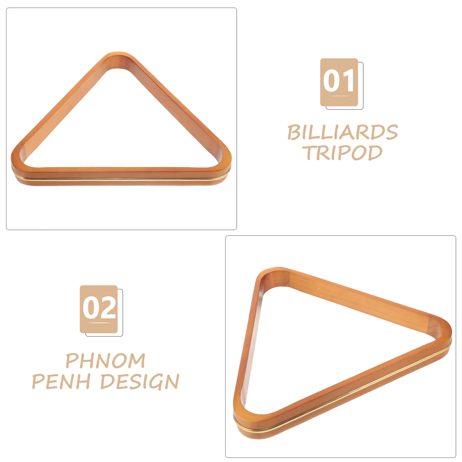 دائم الخشب البلياردو مثلث الإطار حامل ل كرات بركة تخزين السنوكر الجدول رف شاشة قوي ترايبود البلياردو المنظم