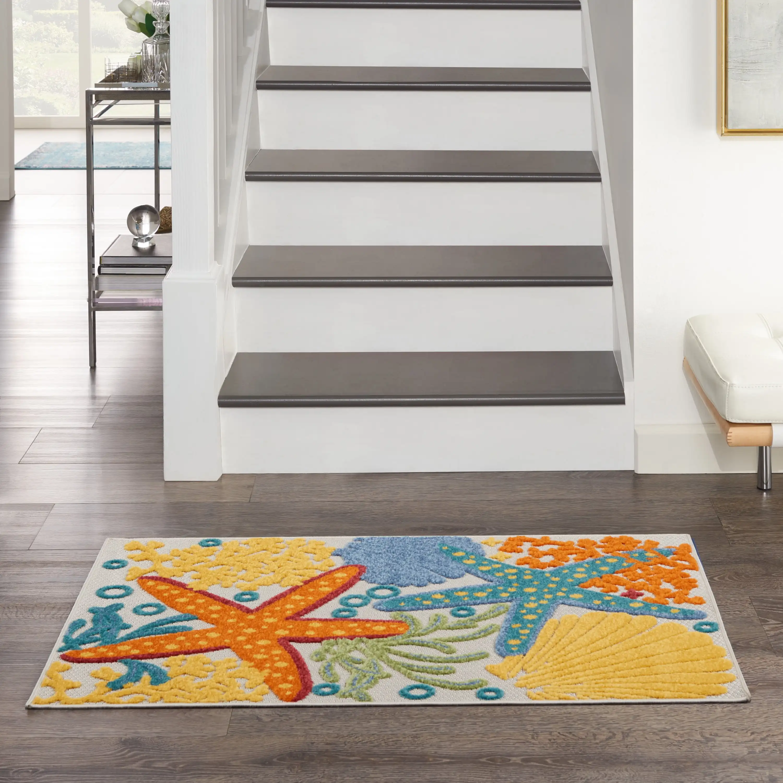

Aloha Indoor/Outdoor Tropical Multicolor Area Rug