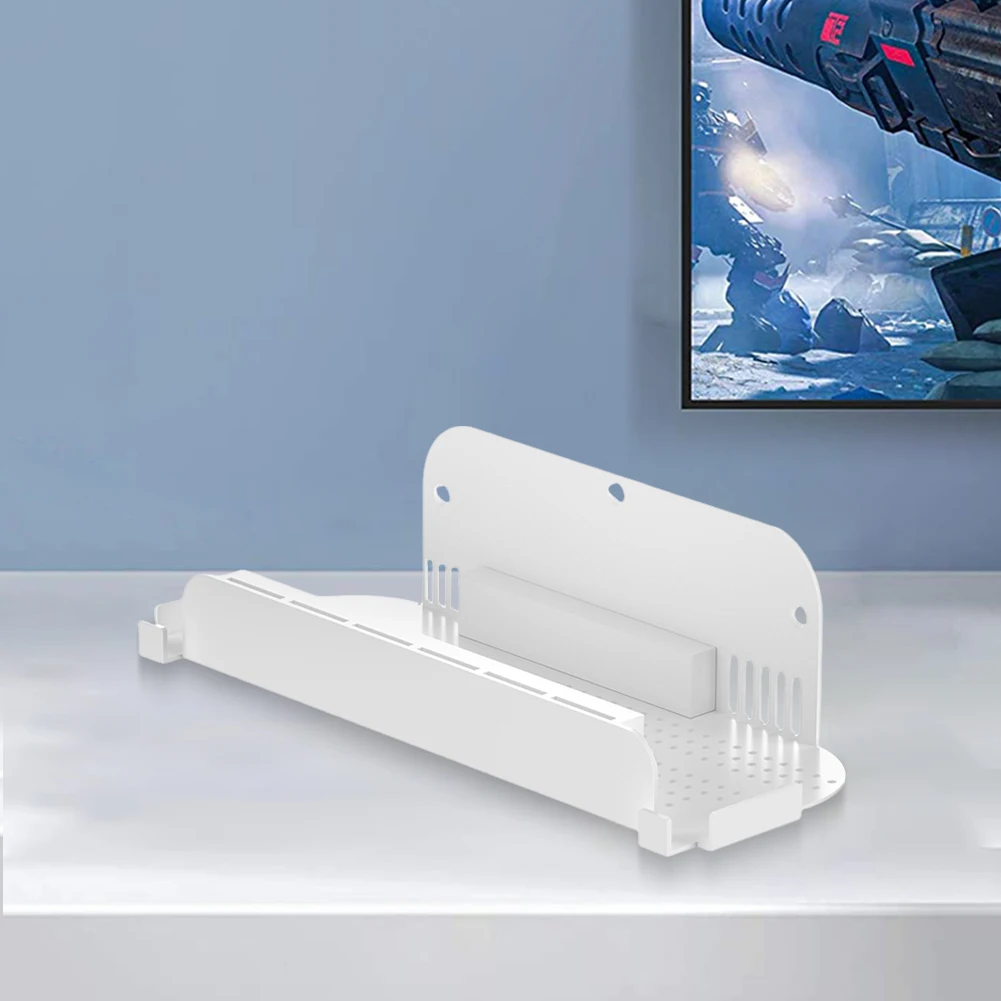 Dudukan Host Pemasangan di Dinding untuk Nintendo untuk Switch 2 Dudukan Dinding Gantung dengan Kait Pengontrol untuk Switch untuk Konsol Game Switch OLED