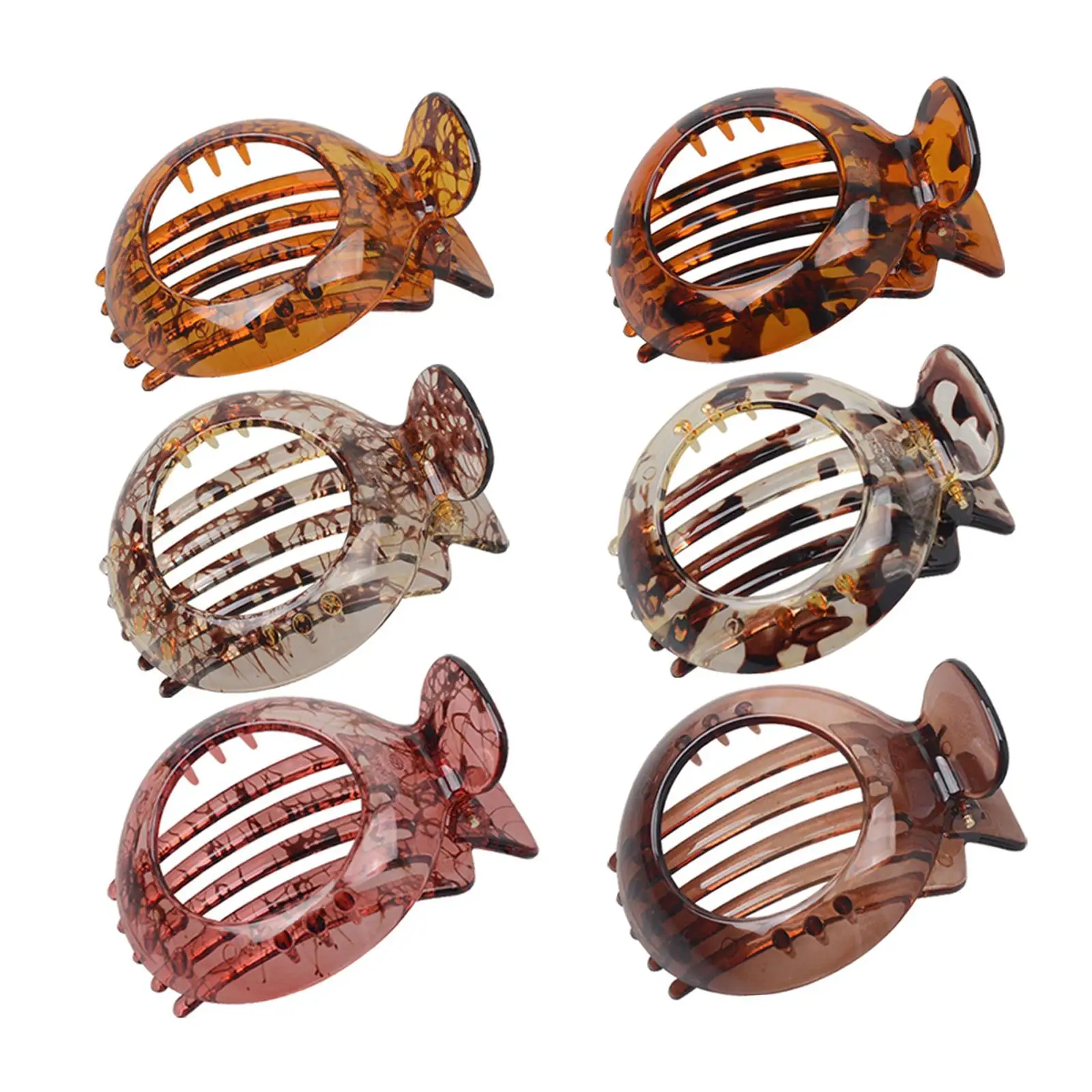 

6x Flat Hair Claw Clips Non Slip Hair Clamps Hair Accessories Small Hair Clip Headwear for Party Girls Ceremonies Ladies Women