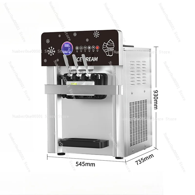 

Commercial and Household Desktop Small Ice Cream Machine Upgraded with LCD Touch Screen Puffing Design