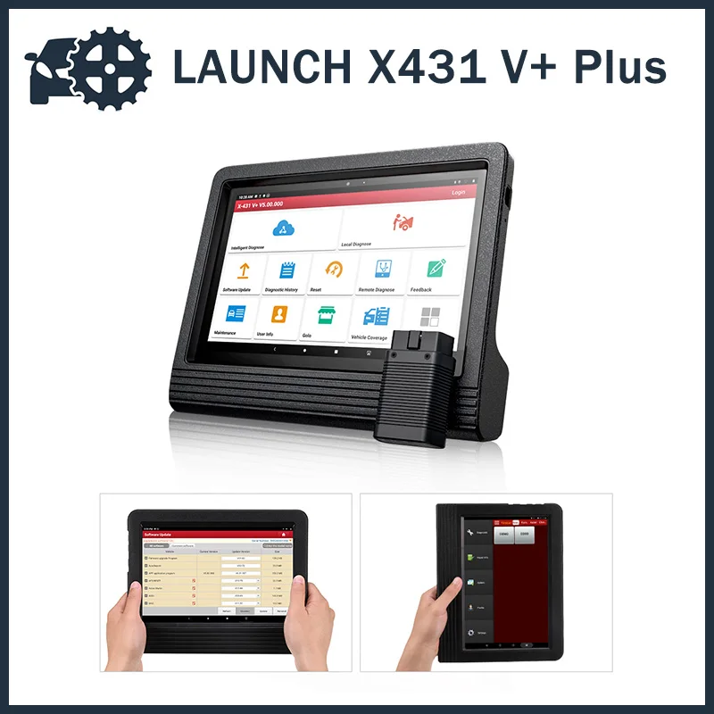 

New LAUNCH X431 V+ Plus Auto OBD2 Scanner Car Diagnostic Tools with Automotive Tools DBSCAR2 obd2 Connector pk X431 IMMO Elite