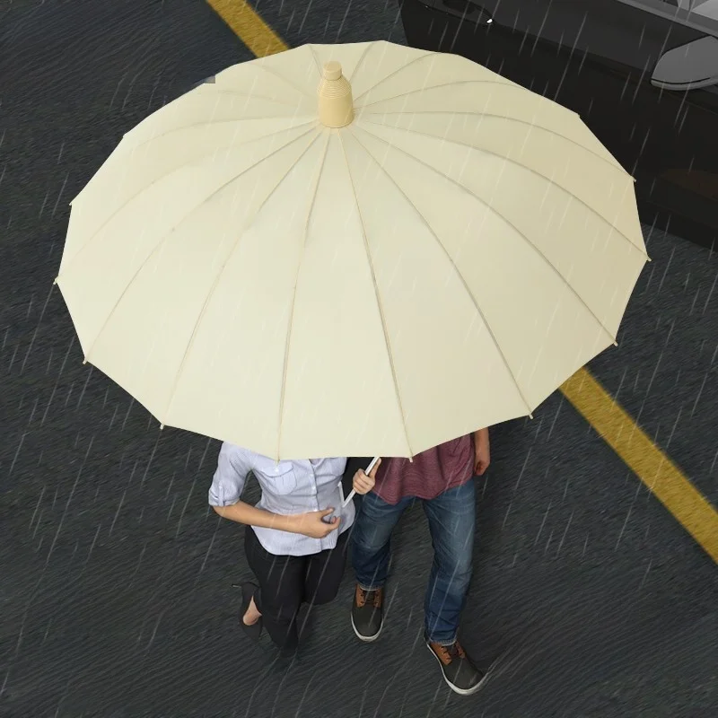 

Long-Handled Umbrella 16 Ribs Waterproof Unisex 2024 New Style for Men And Women Suitable for Sunny And Rainy Days