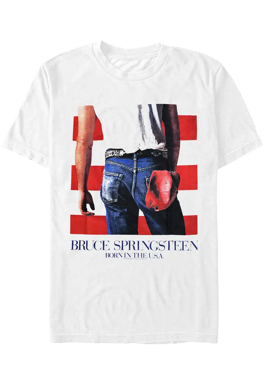Bruce Springsteen - Born In The USA White - T-Shirt