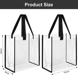 Transparent Bag Women Bag Luxury Handbag Fashion PVC Clear Bag High Quality Handbags Gift Tote Packaging Bags with Hand Loop