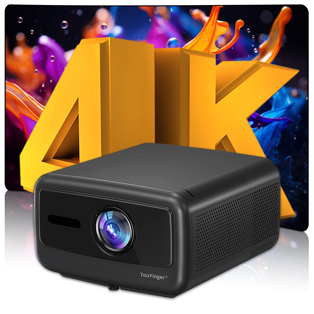 

Very Bright Touyinger Q12W PRO Projector Beamer Smart Android Wifi Bluetooth Daylight Home Theater 1080P 4K Video Projector
