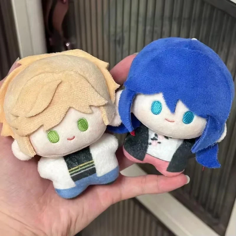 10cm Anime Stuffed Marinette Dupain-Cheng Adrien Agreste Plushie Pendants Doll Plush Doll Toy Figure Keychain Fans Birthday Gift