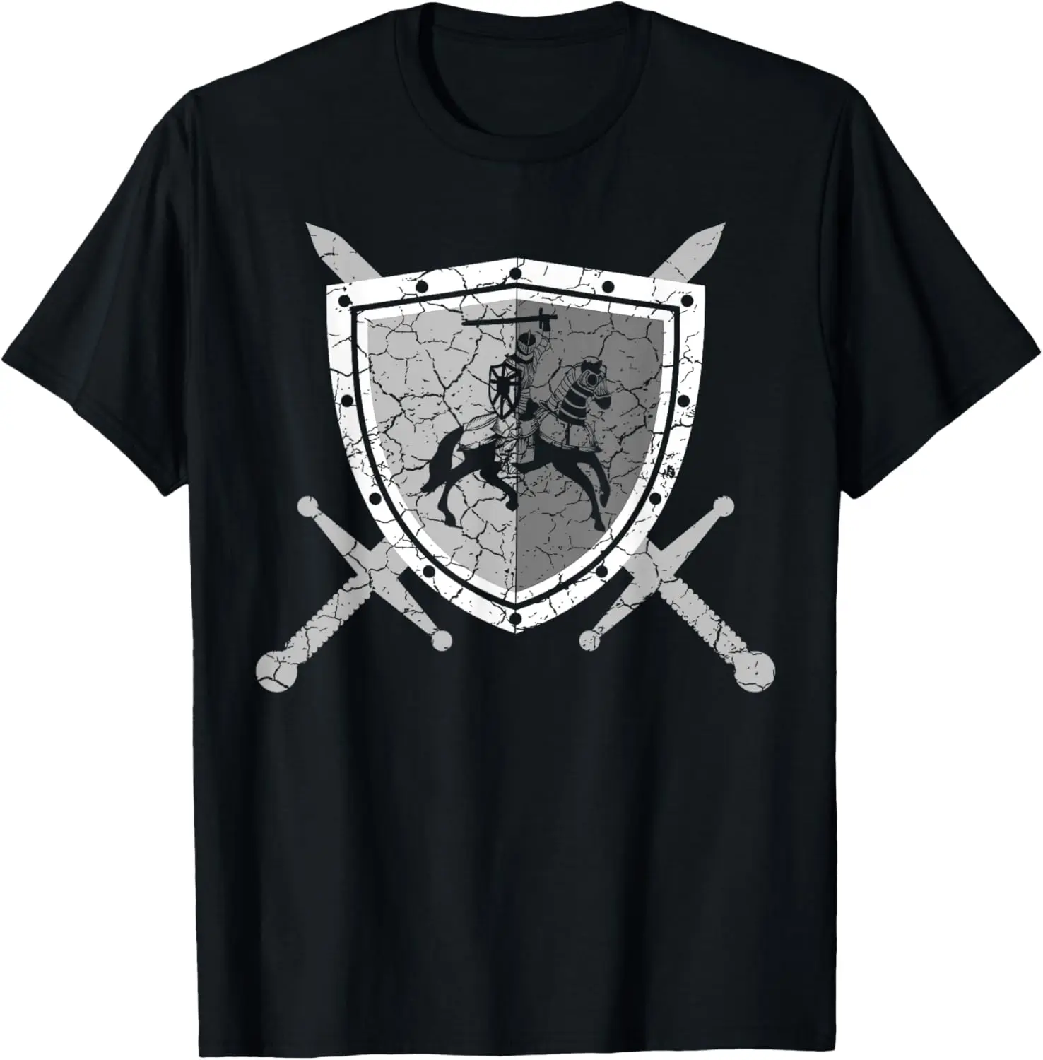 Llama Jousting T-Shirt - Funny Medieval Knight Lance Tee